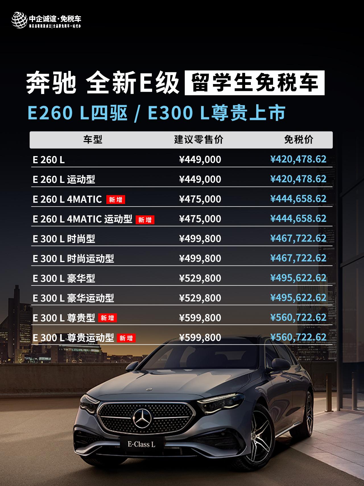 免税车价格表(免税车2021)