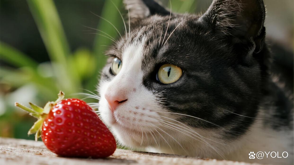 猫可以吃草莓吗(猫可以吃草莓吗酸奶) 猫可以吃草莓吗(猫可以吃草莓吗酸奶)