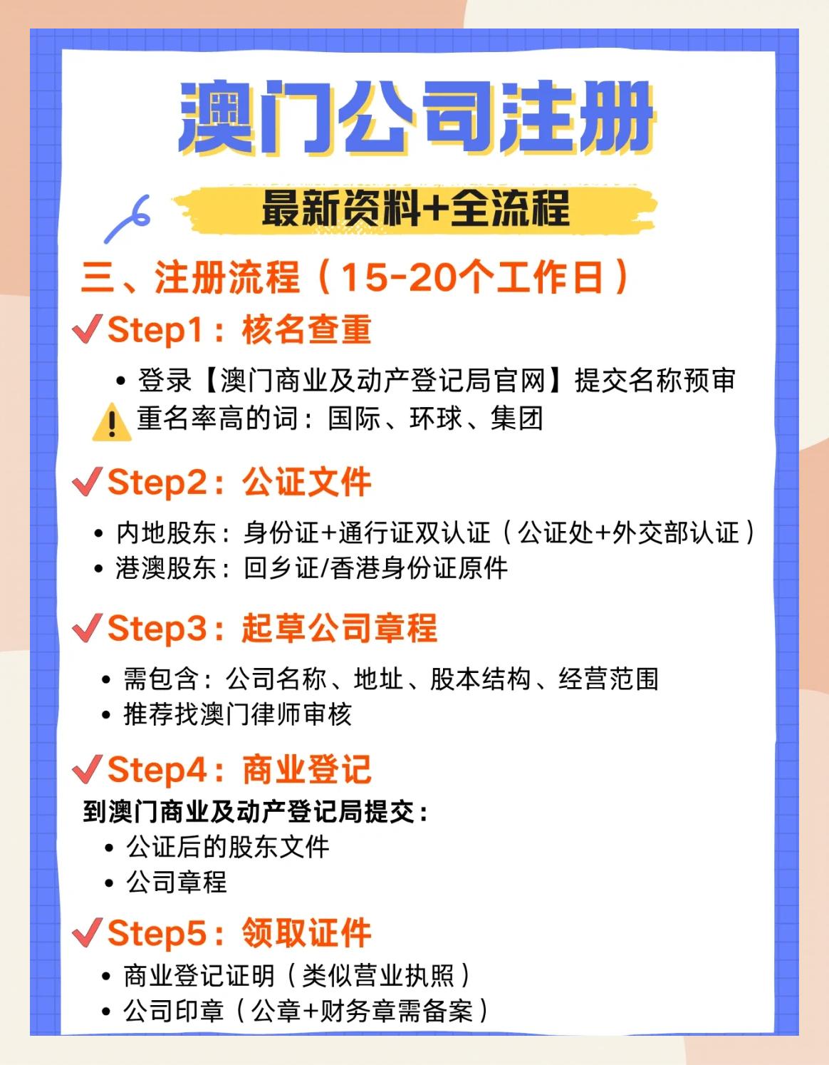 澳门开公司如何办理(澳门注册公司需要法人吗现在)